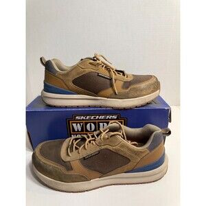 .10199 Skechers Tan Work Shoes-US 11.5 Mens